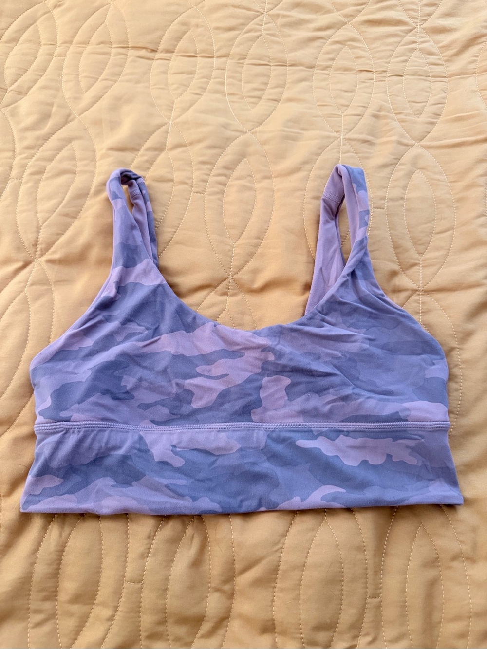 Lululemon Align reversible dusty rose pink + pink gray camo sports bra
